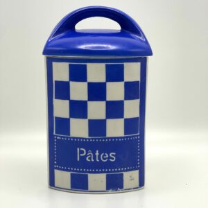 Pot à Pâtes Gerda Ditmar Urbach décor damier bleu