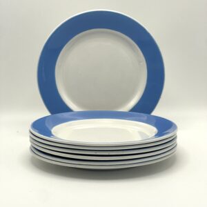 Assiette à dessert Badonviller FB 6 décor bleu clair