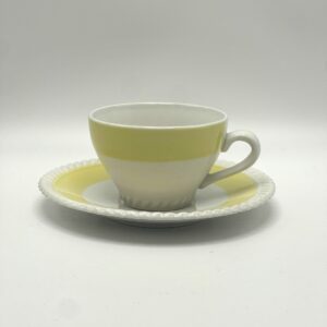 Tasse à café Badonviller décor jaune