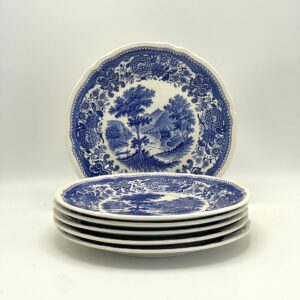 Assiette à dessert Burgenland Villeroy et Boch décor bleu