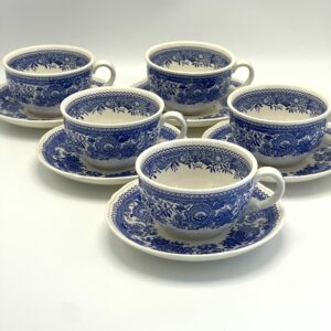 Tasse à café Burgenland Villeroy et Boch décor bleu